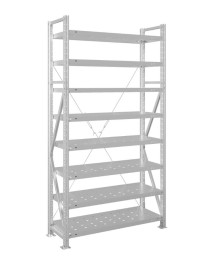 Стеллаж MS U 3000x1500x800 8 полок (250 кг, перф) Стеллаж MS U 3000x1500x800 8 полок (250 кг, перф)