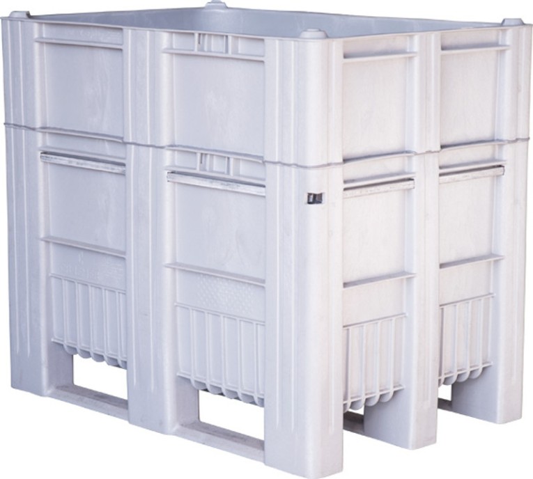 BoxPallet 1200х800х1035 сплошной, на полозьях серый купить в Архангельске