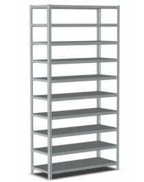 Стеллаж металлический Титан МС-500 1800х700х500 10 полок Стеллаж металлический Титан МС-500 1800х700х500 10 полок