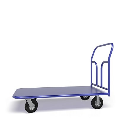 Платформенная тележка ТП 4 (г/п 300 кг, 1200x600 мм, колеса пневматические 270 мм) купить в Архангельске