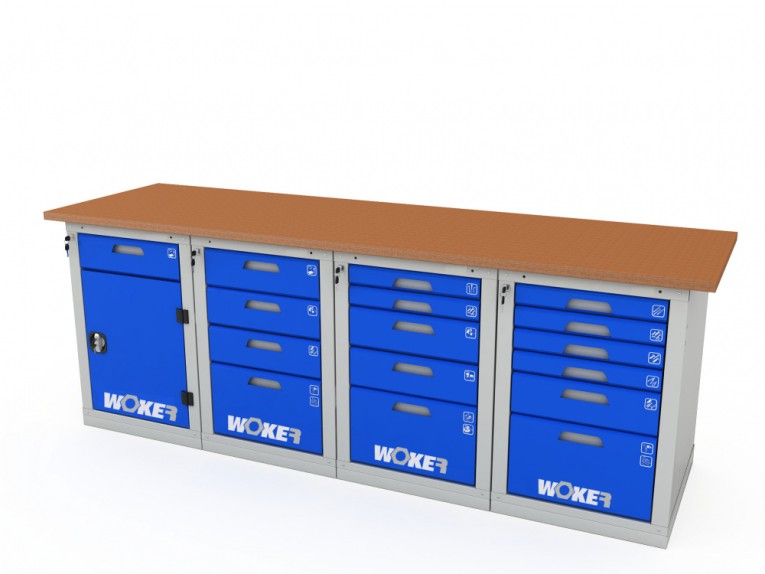 Верстак четырехтумбовый WOKER PRO 42456.2400 купить в Архангельске