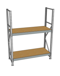 Стеллаж грузовой СГР 2000x1800x800 2 полки (ДСП) Стеллаж грузовой СГР 2000x1800x800 2 полки (ДСП)
