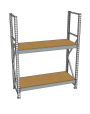 Стеллаж грузовой СГР 2000x1800x800 2 полки (ДСП) Стеллаж грузовой СГР 2000x1800x800 2 полки (ДСП)