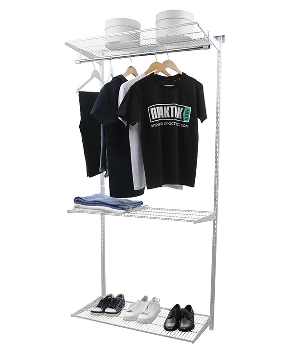 Гардеробная система Практик Home Basic G90 белая купить в Архангельске Гардеробная система Практик Home Basic G90 белая купить в Архангельске