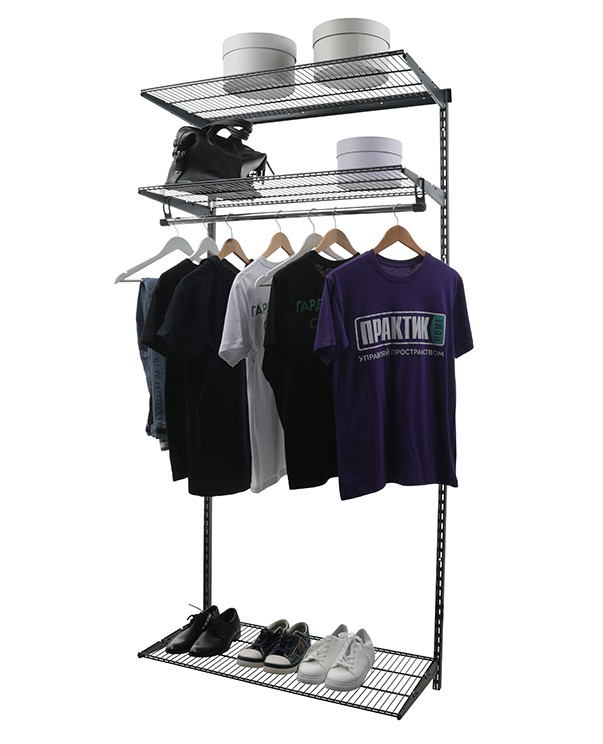 Гардеробная система Практик Home Basic G90 графит купить в Архангельске