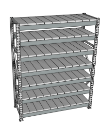 Стеллаж грузовой СГР 2000x2100x1000 7 полок (металл) Стеллаж грузовой СГР 2000x2100x1000 7 полок (металл)