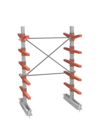 СТ-062 Стеллаж двухсторонний 5 ярусов СТ-062 Стеллаж двухсторонний 5 ярусов
