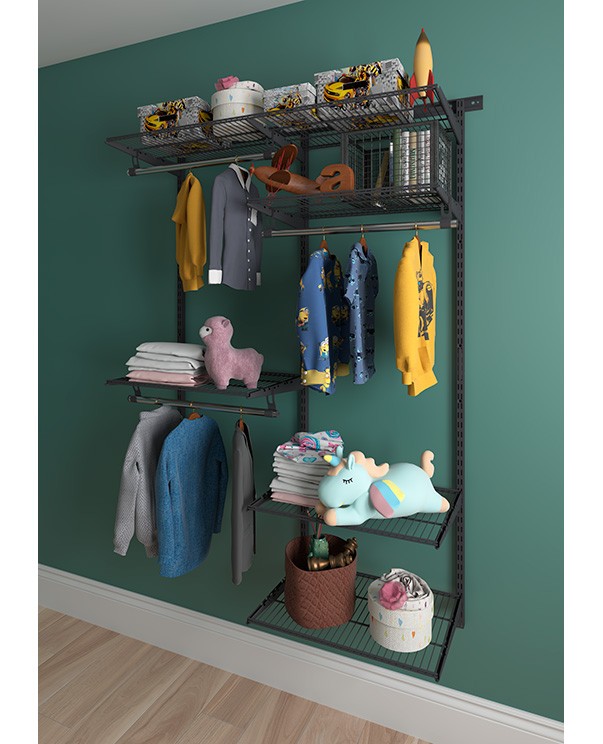 Гардеробная система Практик Home Optima G120 графит купить в Архангельске Гардеробная система Практик Home Optima G120 графит купить в Архангельске