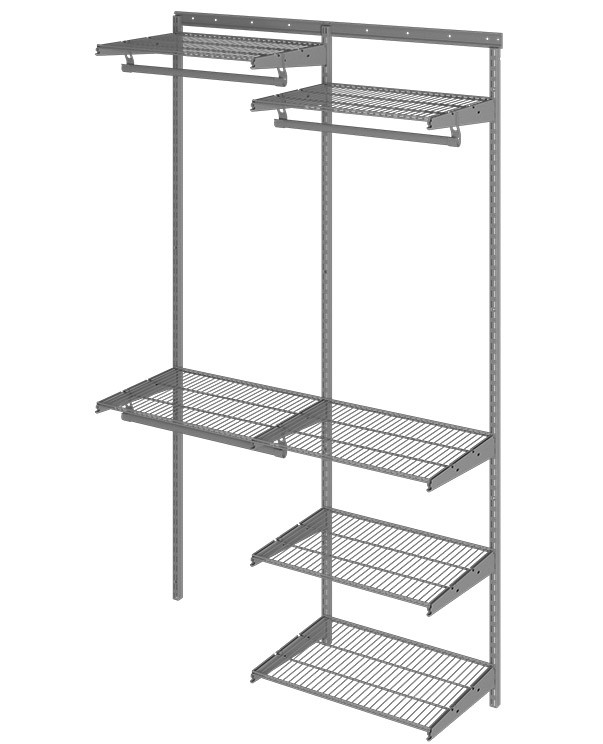 Гардеробная система Практик Home Optima G120 графит купить в Архангельске Гардеробная система Практик Home Optima G120 графит купить в Архангельске
