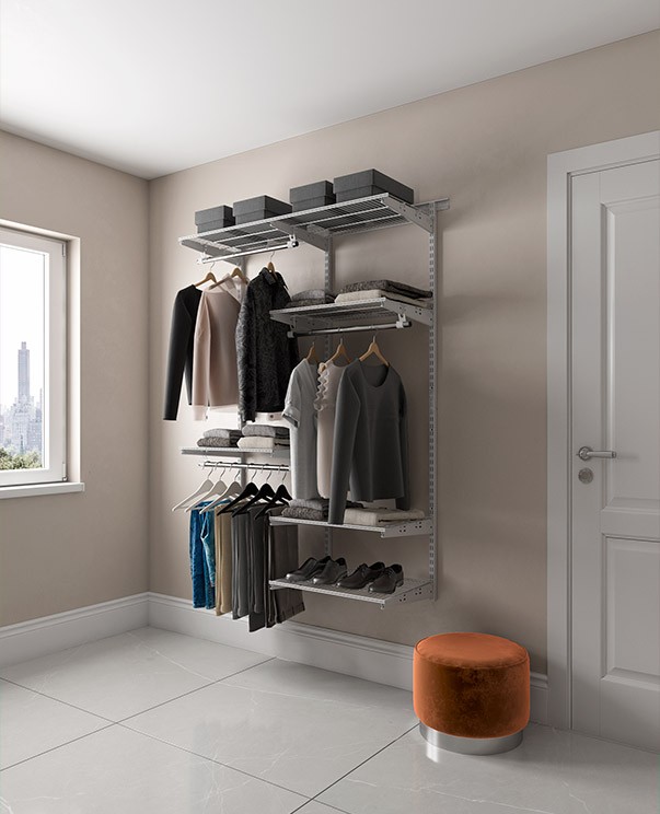 Гардеробная система Практик Home Optima G120 графит купить в Архангельске Гардеробная система Практик Home Optima G120 графит купить в Архангельске