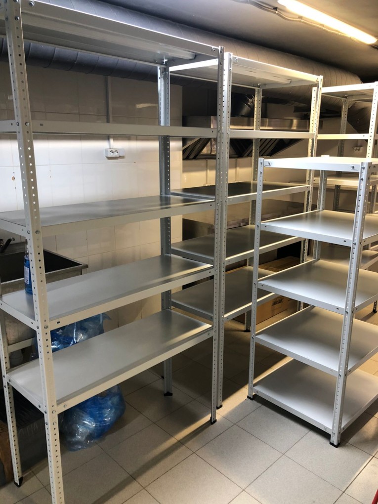 Стеллаж металлический Титан МС-500 1800х1000х300 5 полок купить в Архангельске Стеллаж металлический Титан МС-500 1800х1000х300 5 полок купить в Архангельске