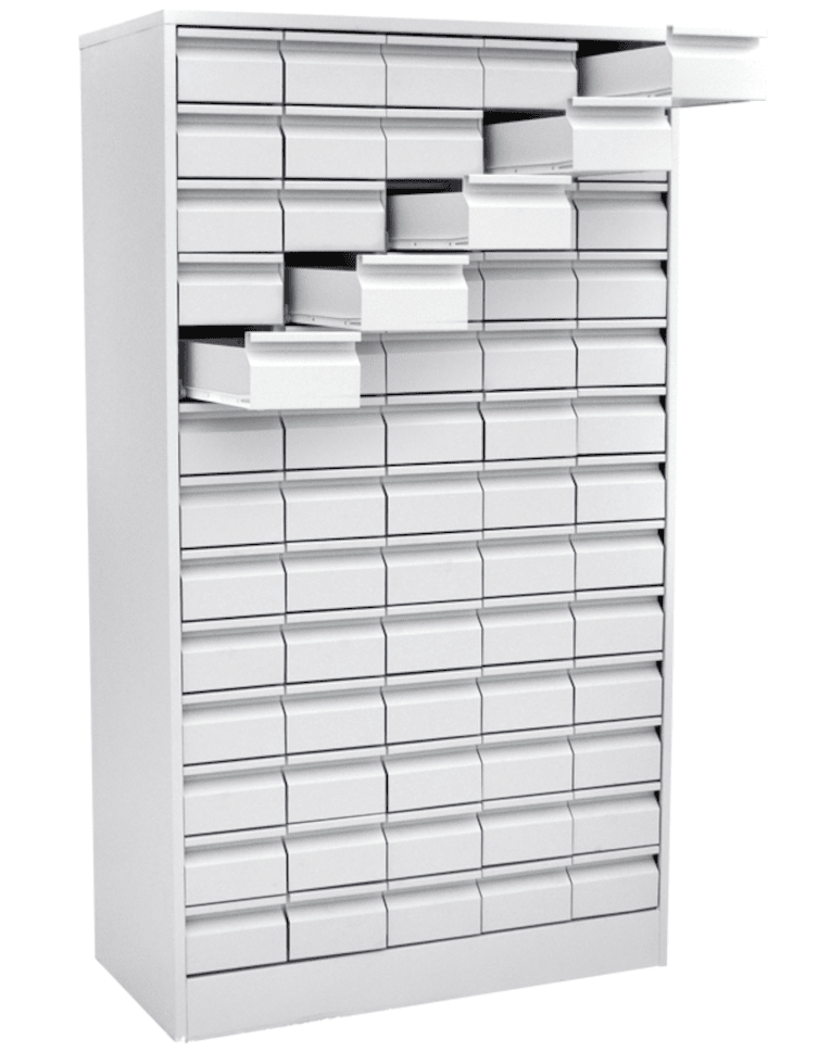 Шкаф картотечный для библиотечных карточек (65 ящиков) купить в Архангельске