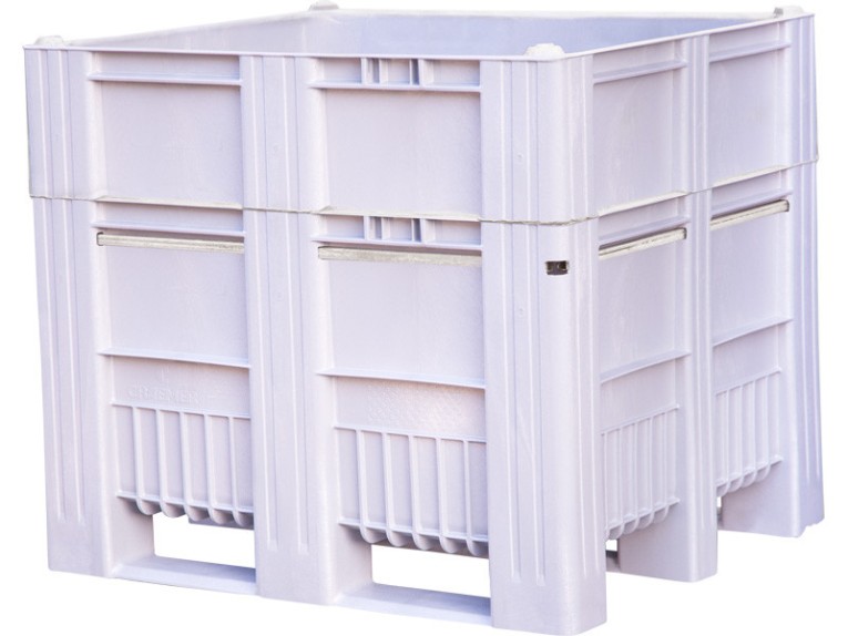 BoxPallet 1200x1000x1035 мм сплошной на полозьях серый купить в Архангельске