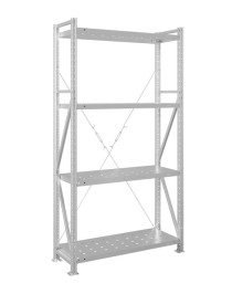 Стеллаж MS U 2000x700x400 4 полки (350 кг, перф) Стеллаж MS U 2000x700x400 4 полки (350 кг, перф)