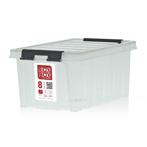 Контейнер Rox Box Original 8 (335х220х155 мм с крышкой и клипсами прозрачный) купить в Архангельске