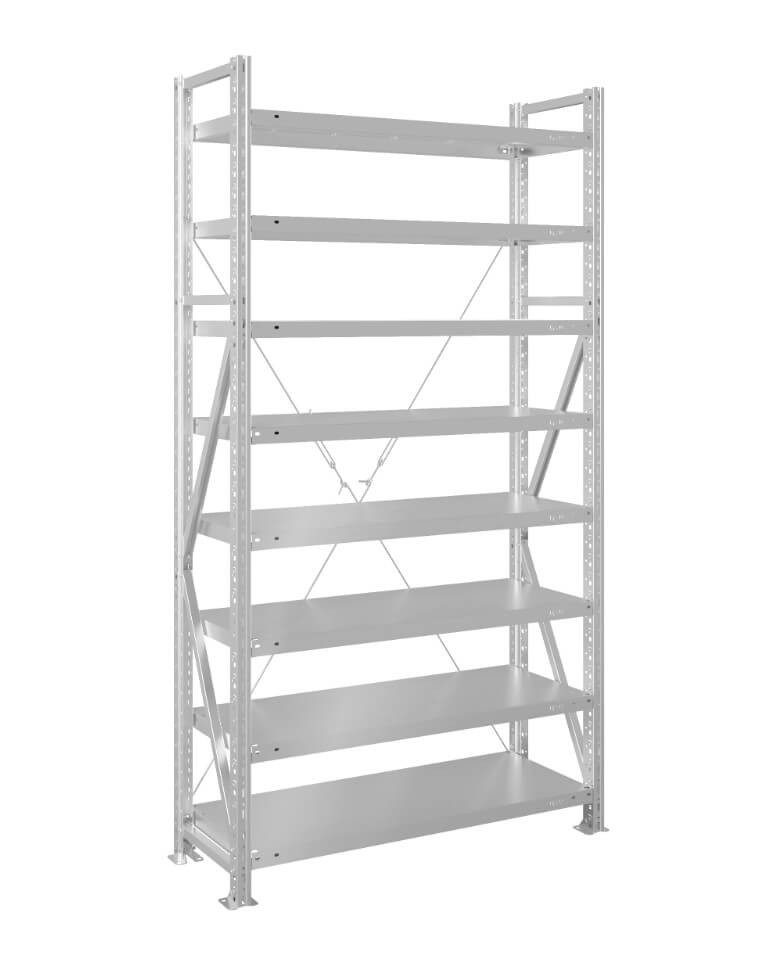 Стеллаж MS U 2000x700x400 8 полок (350 кг, металл) купить в Архангельске