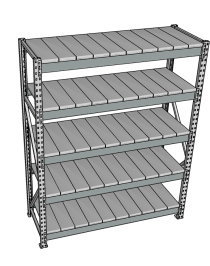 Стеллаж грузовой СГР 2000x900x600 5 полок (металл) Стеллаж грузовой СГР 2000x900x600 5 полок (металл)