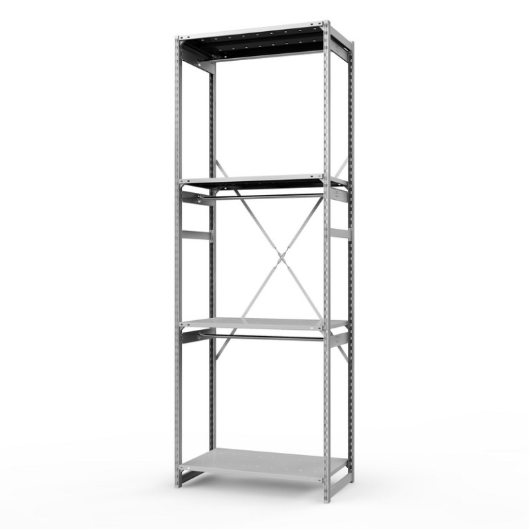 Стеллаж металлический ТСУ Универсал, 3000х1060х500 мм.Штанги: 3шт. Полки: металл перф. 4 шт. купить в Архангельске Стеллаж металлический ТСУ Универсал, 3000х1060х500 мм.Штанги: 3шт. Полки: металл перф. 4 шт. купить в Архангельске