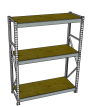 Стеллаж грузовой СГР 2000x1200x400 3 полки (фанера) Стеллаж грузовой СГР 2000x1200x400 3 полки (фанера)