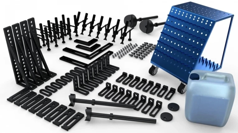 Набор оснастки для сварочного стола №4: Профессиональный (117 предметов) купить в Архангельске Набор оснастки для сварочного стола №4: Профессиональный (117 предметов) купить в Архангельске