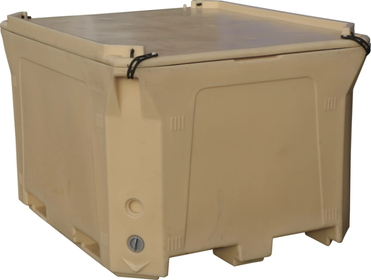 Контейнер 1470х1180х965 мм бежевый с крышкой купить в Архангельске Контейнер 1470х1180х965 мм бежевый с крышкой купить в Архангельске