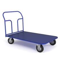 Тележка платформенная ТП 7 (г/п 450 кг, 1400x800 мм, колеса черная резина 160 мм) Тележка платформенная ТП 7 (г/п 450 кг, 1400x800 мм, колеса черная резина 160 мм)