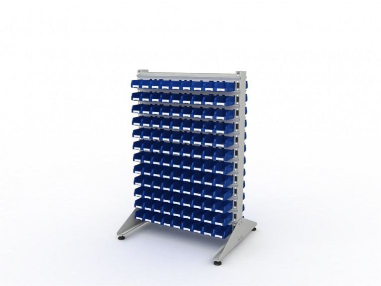 Стеллаж для пластиковых лотков SORTEX двухсторонний 1500x1000x800.01 купить в Архангельске