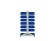 Стеллаж для пластиковых лотков SORTEX двухсторонний 1500x1000x800.03 купить в Архангельске