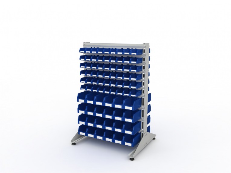 Стеллаж для пластиковых лотков SORTEX двухсторонний 1500x1000x800.04 купить в Архангельске Стеллаж для пластиковых лотков SORTEX двухсторонний 1500x1000x800.04 купить в Архангельске