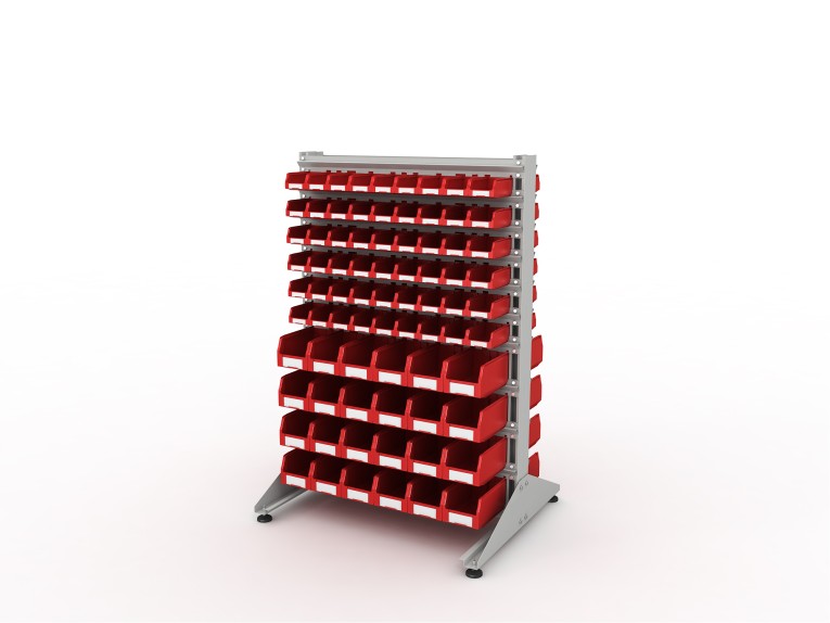Стеллаж для пластиковых лотков SORTEX двухсторонний 1500x1000x800.04 купить в Архангельске Стеллаж для пластиковых лотков SORTEX двухсторонний 1500x1000x800.04 купить в Архангельске