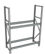 Стеллаж грузовой СГР 2000x2100x600 2 полки (без настила)