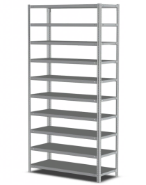 Стеллаж MS Standart 1850х1000х600 10 полок Стеллаж MS Standart 1850х1000х600 10 полок