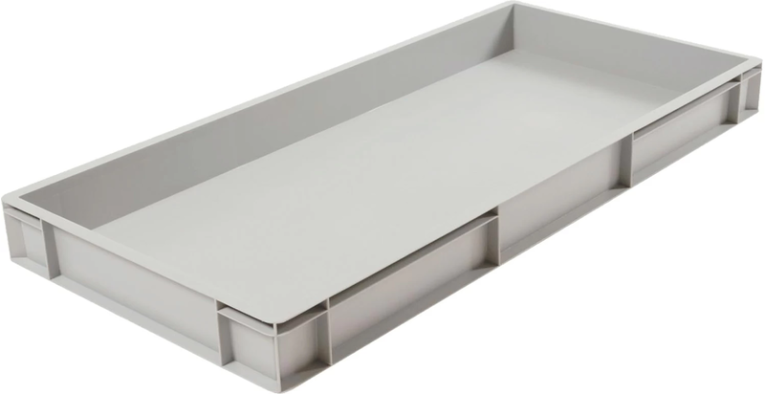 Ящик 1000х400х120 сплошной, без ручек, дно с усилением, серый B-4011 купить в Архангельске Ящик 1000х400х120 сплошной, без ручек, дно с усилением, серый B-4011 купить в Архангельске