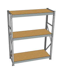 Стеллаж грузовой СГР 3000x900x500 3 полки (ДСП)