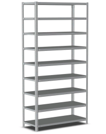 Стеллаж металлический Титан МС-500 1500х700х300 9 полок