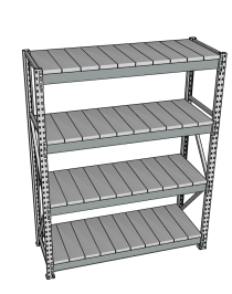 Стеллаж грузовой СГР 3000x1200x500 4 полки (металл) Стеллаж грузовой СГР 3000x1200x500 4 полки (металл)