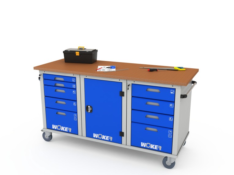 Верстак мобильный трехтумбовый WOKER PRO 3514.1800 купить в Архангельске Верстак мобильный трехтумбовый WOKER PRO 3514.1800 купить в Архангельске