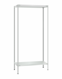 Стеллаж металлический Титан МС-500 2300х1000х400 2 полки Стеллаж металлический Титан МС-500 2300х1000х400 2 полки