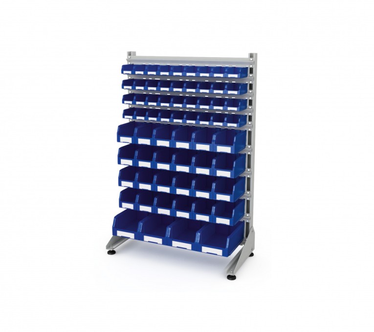 Стеллаж для пластиковых лотков SORTEX односторонний 1500x1000x450.05 купить в Архангельске Стеллаж для пластиковых лотков SORTEX односторонний 1500x1000x450.05 купить в Архангельске