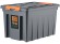 Контейнер особопрочный Rox Box PRO 70 (589х396х355 мм с крышкой и клипсами, на роликах, антрацит) купить в Архангельске