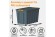 Контейнер особопрочный Rox Box PRO 70 (589х396х355 мм с крышкой и клипсами, на роликах, антрацит) купить в Архангельске