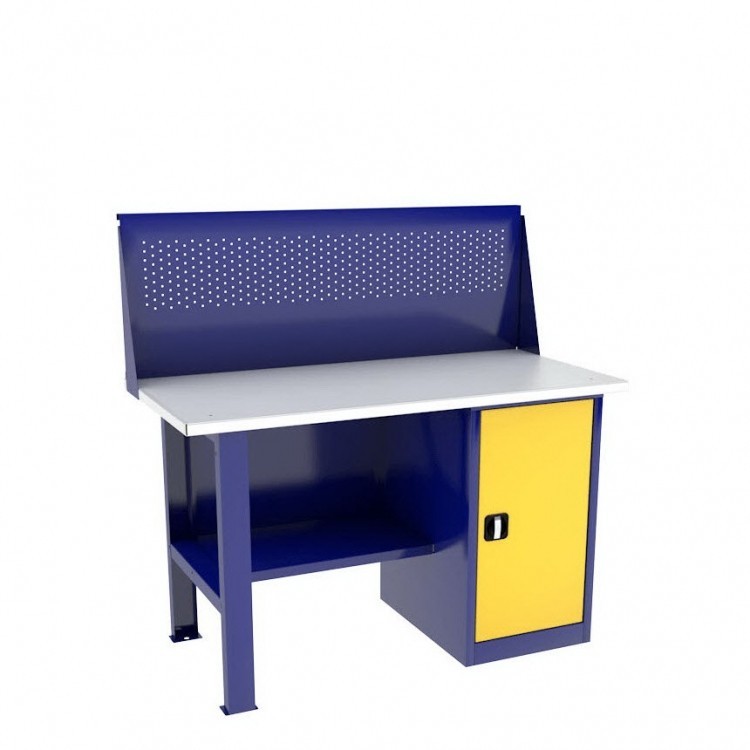 Однотумбовый слесарный верстак ВП-2/1,4 с экраном купить в Архангельске Однотумбовый слесарный верстак ВП-2/1,4 с экраном купить в Архангельске