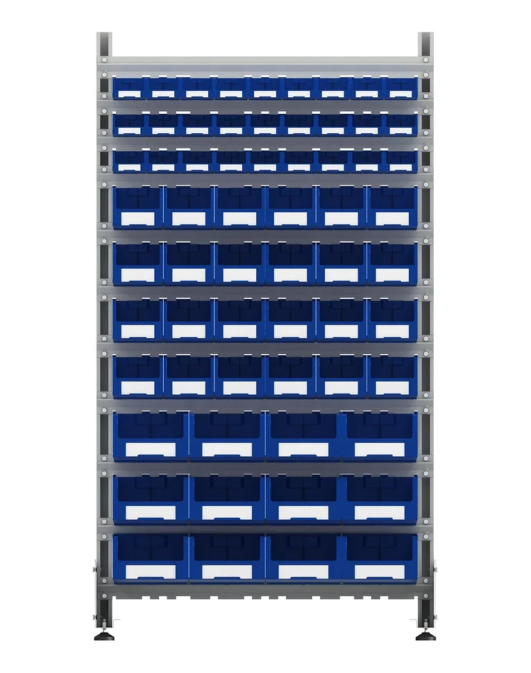 Стеллаж для пластиковых лотков SORTEX односторонний 1800x1000x450.05 купить в Архангельске