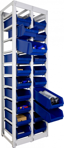 Стеллаж контейнерный двойной СТК-20.045.05.10 Стеллаж контейнерный двойной СТК-20.045.05.10