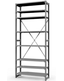 Стеллаж ТСУ 2500x1000x800 8 полок (300 кг, перф)