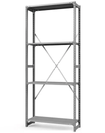 Стеллаж ТСУ 2200x700x800 4 полки (150 кг, перф) Стеллаж ТСУ 2200x700x800 4 полки (150 кг, перф)