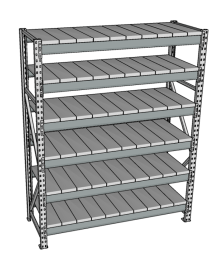 Стеллаж грузовой СГР 2000x2100x600 6 полок (металл) Стеллаж грузовой СГР 2000x2100x600 6 полок (металл)