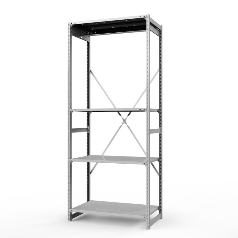 Стеллаж металлический ТСУ Универсал, 2500х1060х600 мм.Штанги: 1шт. Полки: металл усил. перф. 4 шт. купить в Архангельске Стеллаж металлический ТСУ Универсал, 2500х1060х600 мм.Штанги: 1шт. Полки: металл усил. перф. 4 шт. купить в Архангельске