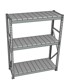 Стеллаж грузовой СГР 2000x900x600 3 полки (металл) Стеллаж грузовой СГР 2000x900x600 3 полки (металл)