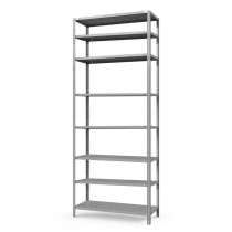 Стеллаж ТС Лайт с перф. полками 2500х700х400 8 полок